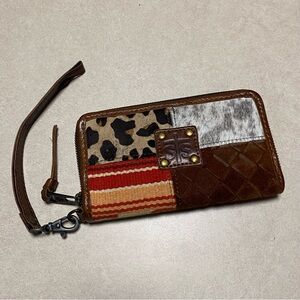 STS Ranch Wallet Women OS Remnants Rosa Patchwork Wristlet Wallet